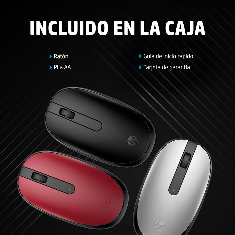 Rato sem fios Empire 240 (sensor ótico de 1600 dpi, Bluetooth 5.1, 3 botões, roda de scroll, design ambidestro elegante, Windows 11, macOS, Chrome OS) prateado