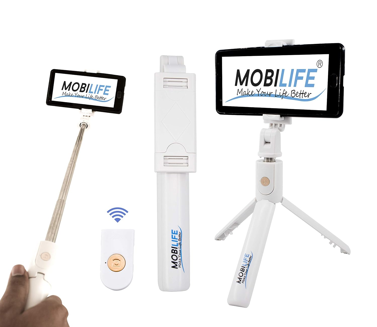 Mobilife K07 Bluetooth Selfie Stick,mobile stand Amazon.in Electronics