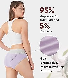 DAVID ARCHY Bamboo Rayon Women's Briefs High