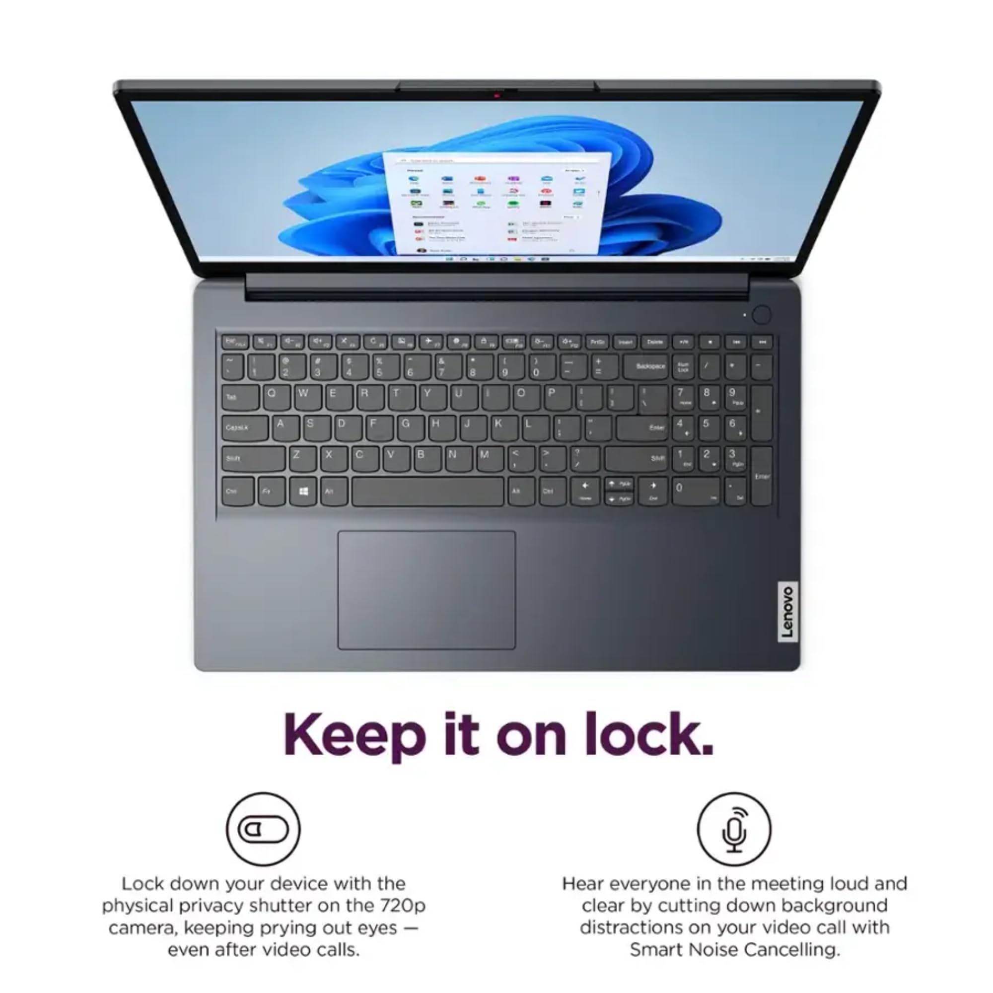Lenovo IdeaPad 1i Laptop with Microsoft 365 Home and Business • 12GB RAM • 1TB Cloud Storage and 256GB SSD • Intel Core • 15 Anti-Glare Screen • WiFi-6 • 11HR Battery • Windows 11 • w/o Earbuds