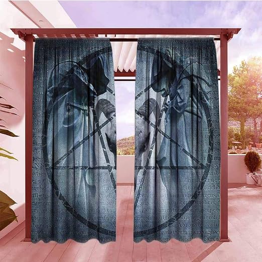 AndyTours - Cortina de Ventana con Bolsillo para Barra, decoración ...