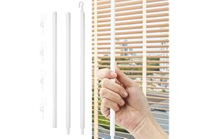 Blind Wand Replacement with Hook, Window Blind Tilt Wand with Hook and Grip, Blind Opener Horizontal Window Blinds Vertical B