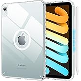 SANDUODD Case for iPad mini A17 Pro, iPad mini 6 case, Compatible with Magsafe, Clear Back with TPU Frame, Slim Lightweight Protective Case for 8.3“ iPad mini (Clear)