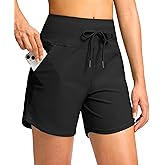 Viodia Women's 5" High Waisted Swim Board Shorts Quick Dry Beach Shorts with Pockets UPF 50+ Swimsuit Bottoms with Liner
