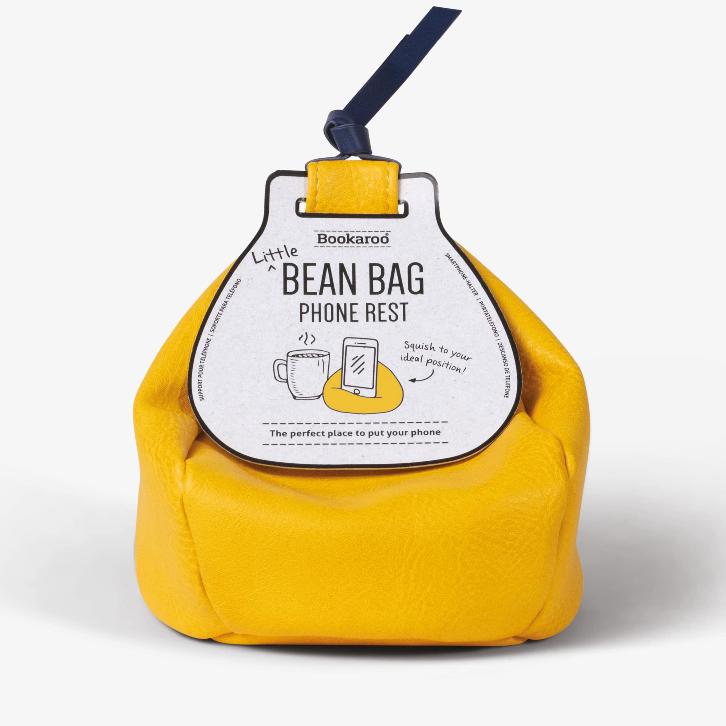 Bookaroo Little Bean Bag Phone Rest - Yellow, Phone Holder — image 1