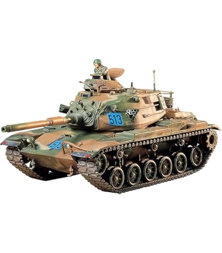 Amazon.com: Tamiya 35157 1/35 U.S. Marine M60A1 Tank Plastic Model