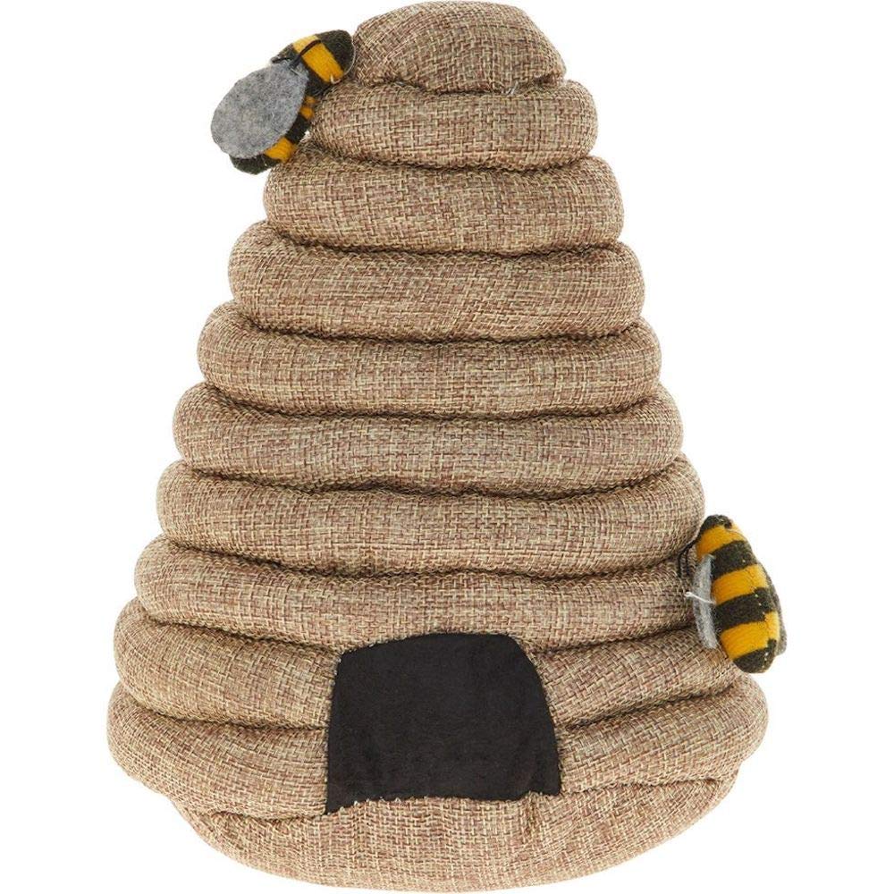 Home Flair Door Stop | Door Stopper for The Floor | 1.2kg Sand Filled Heavy Door Stay | Decorative Fabric Door Stoppers for The Home (Beehive)
