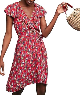 anthropologie rosalia wrap dress
