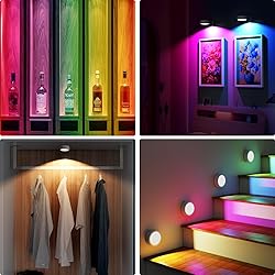3 Pack Picture Lights for Wall, 13 RGB Color