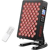 Red Light Therapy Panel, Multiple Adjustable Light Therapy for Body and Face with Timer and Remote, 70 LEDs, Touch Screen Red Near Infrared Light Panel 630-940nm for Skin Health, Energy, Recovery
