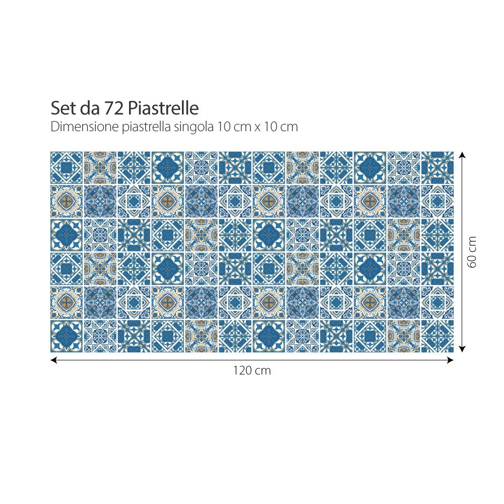 ADESIVI PIASTRELLE VINTAGE Peel And Stick Impermeabili E Rimovibili Confezione Da 20 EUR 10,36 - Foto 8