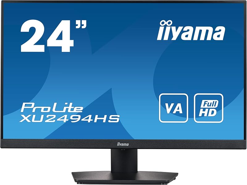 iiyama XU2494HS-B2 24 Inch VA Full HD 1080p LCD Monitor Slim Bezel HDMI DP