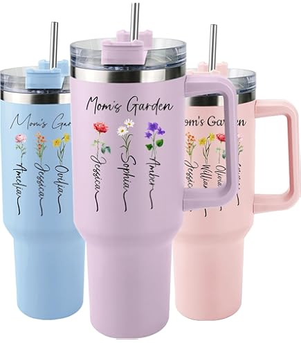 Amazon.com: Mothers Day Laser Engraved 32 oz Insulated Water Bottle with  Straw, Custom Stainless Steel Sports Water Bottle - Mothers Day Gift, 20 oz  Insulated Tumbler, Best Gift for Mom, Mom Gift