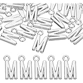 uxcell Letter Charm, Alloy Letter Initial Alphabet Charm for DIY Crafts Jewelry Making Bracelet Earrings Necklace