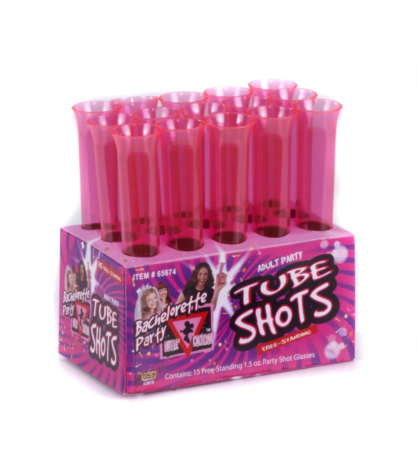 Forum Novelties 65674 Freestanding Tube Shots 15 Pieces