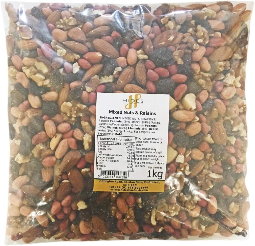 Mixed Nuts & Raisins 1kg Amazon.co.uk Grocery