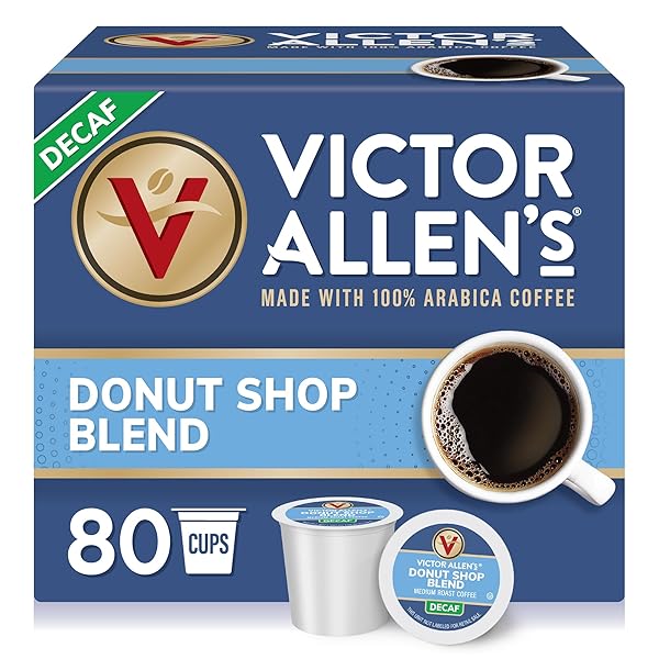 VICTOR ALLEN’S COFFEE DECAF DONUT SHOP BLEND, MEDIUM...