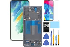 ZTOOYO for Samsung Galaxy S21 FE 5G Screen Replacement with Frame for Samsung S21fe Screen Replacement SM-G990u1 G990a G990w 