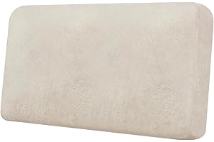 Imnopqr Loveseat Cushion Cover Leather-Look 1PC Stretch Love Seat Slipcover for Living Room Individual Couch Seat Protector, Pet-Friendly, Non-Slip, Easy Fit - Beige