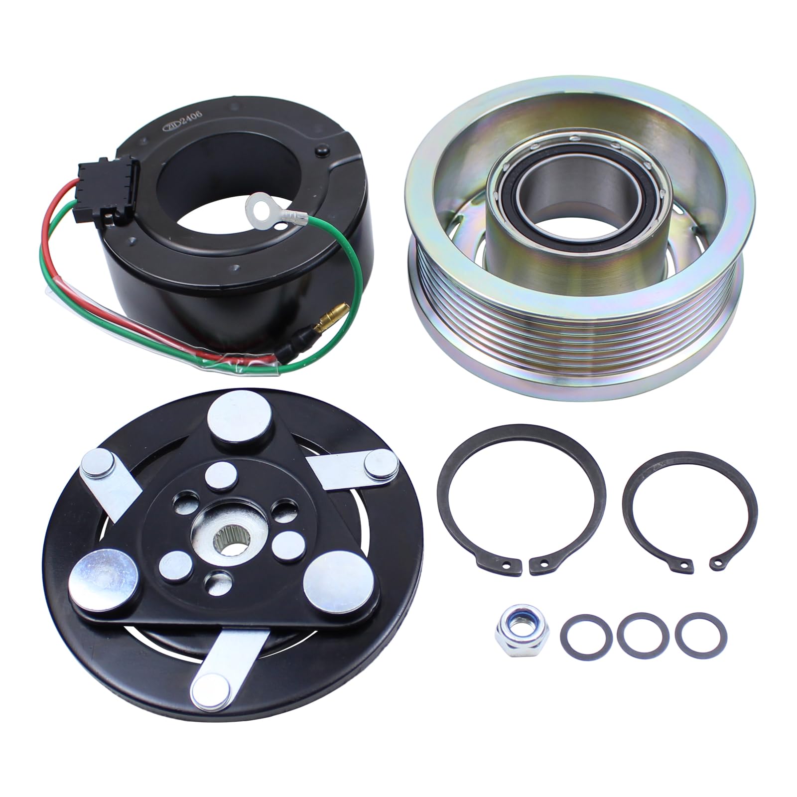 Photo 1 of ApplianPar AC Compressor Clutch Assembly Kit for Honda Civic 1.8L 4 Cyl 2006-2011