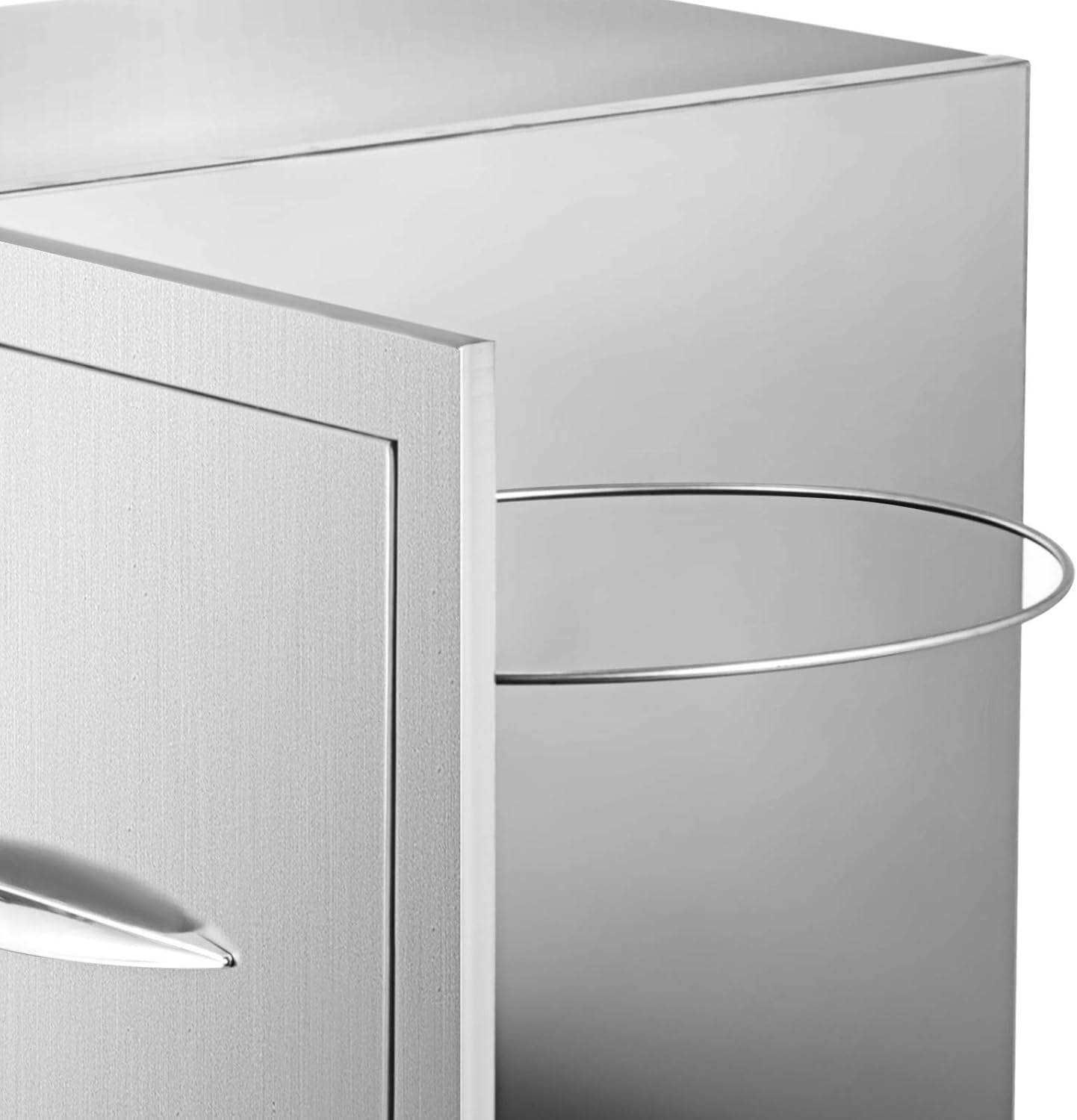 30x 23 X 22inch Techlifer Outdoor Kitchen Drawer Stainless Steel Outdoor Drawer Bbq Storage With Chrome