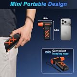 WHATOOK Electric Air Duster 250000 RPM Cordless Mini Blower 3 Speed 270 Min view 7