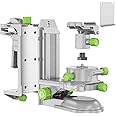 HueparPro Fine-tuning Magnetic Bracket for Laser Level, Multifunctional Magnetic Pivoting Base with Adjustable Clip, 360° Adjustable Support with 1/4"-20 Male Threaded, Height Adjustment - PV10+ Pro