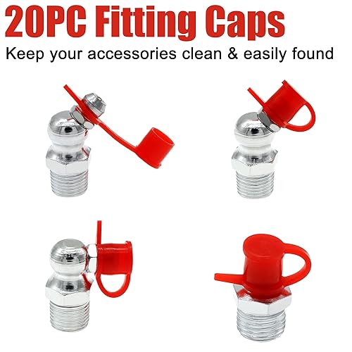 Grease Zerk Fittings Tool Set – 81 Pcs, Alloy Steel, Removal & Cleaning Kit With Assorted SAE & Metric Fittings And Caps