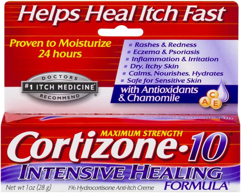 Cortizone 10 1z Healng Size 1z Cortizone 10 Intensive Healing Formula Anti-Itch Cream: Health & Personal Care