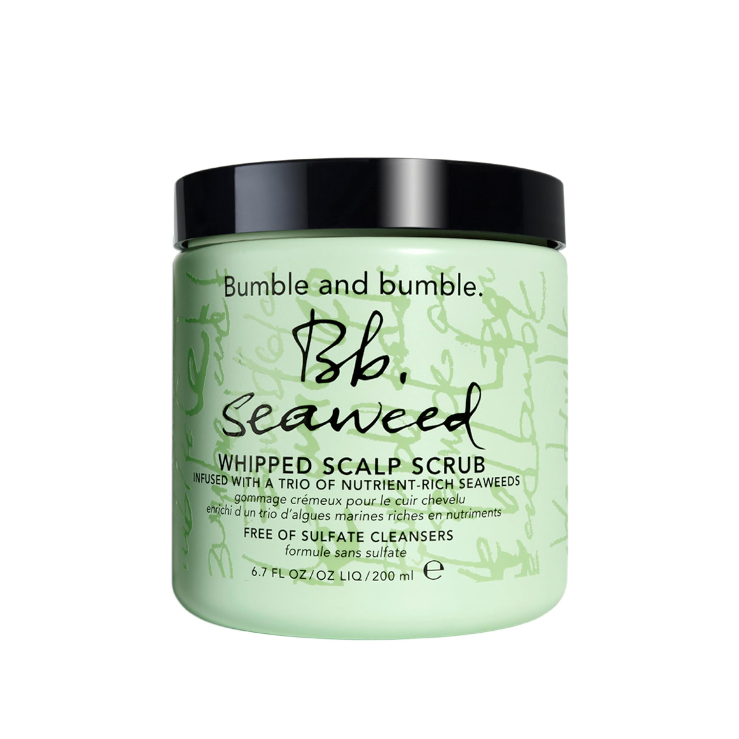 Bumble and bumble. Seaweed Whipped Scalp Scrub | Gently Exfoliate and Purify Scalp and Strands | Sulfate-Free + Color Safe | Standard Size, 200 ml