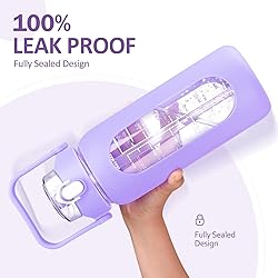 kytffu 56oz Glass Water Bottles with