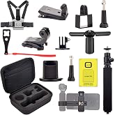Accessories kit for DJI OSMO Pocket/Pocket 2 | Handheld Mount Adapter Tripod Carrying Case Expansion Phone Bracket Screen Protector for Osmo Pocket/Pocket 2
