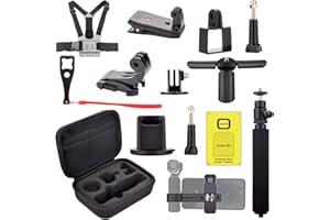 Accessories Kit for Dji OSMO Pocket/Pocket 2, Handheld Mount Adapter Tripod Case Expansion Phone Bracket Screen Protector for