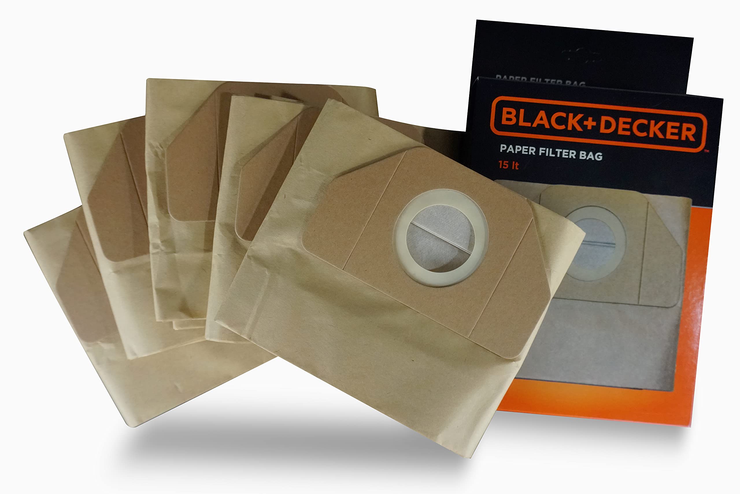 BLACK+DECKER Paper Filter Bags, Paper, Havana, Taglia Unica