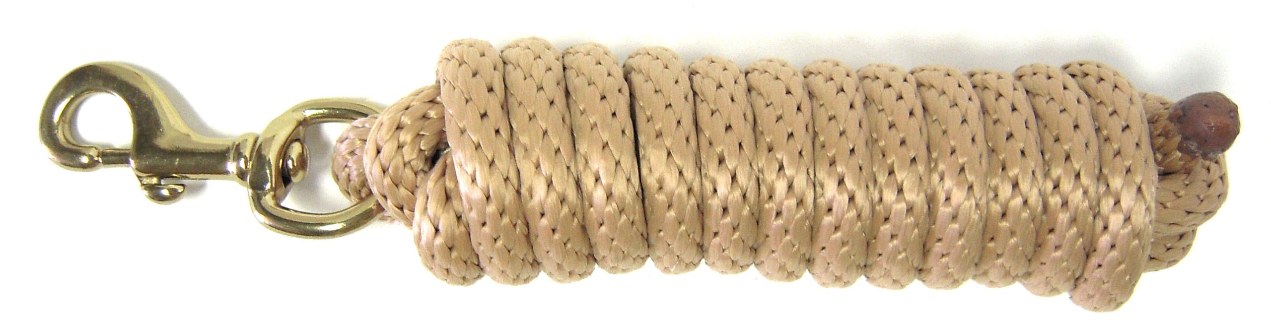 Hamilton Poly Lead with Bolt Snap, Tan, 5/8" Thick x 10' Long