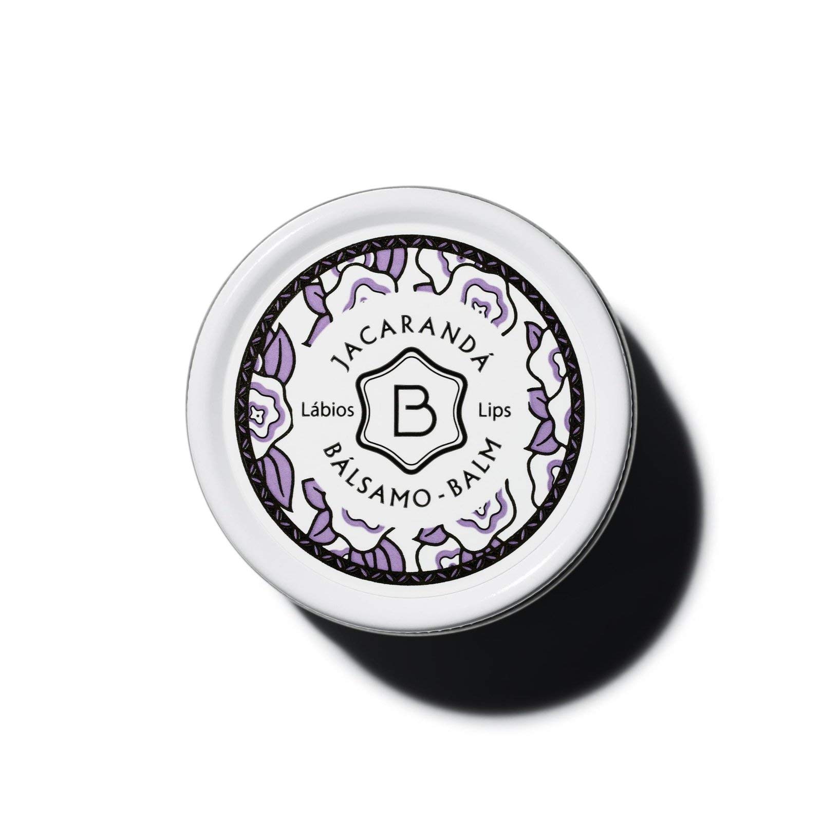 Benamôr - Jacarandà Lip Balm with Shea Butter, Argan Oil, Coconut and Sweet Almond - Protecting and Moisturising Lip Care - 99% Natural Ingredients, Paraben Free - 12 ml Jar