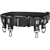 Booms Fishing FB2 Fishing Wade Belt, Adjustable Nylon Wading Belt 45" Max Length, Wade Belts for Casting Surf Kayak Accessory