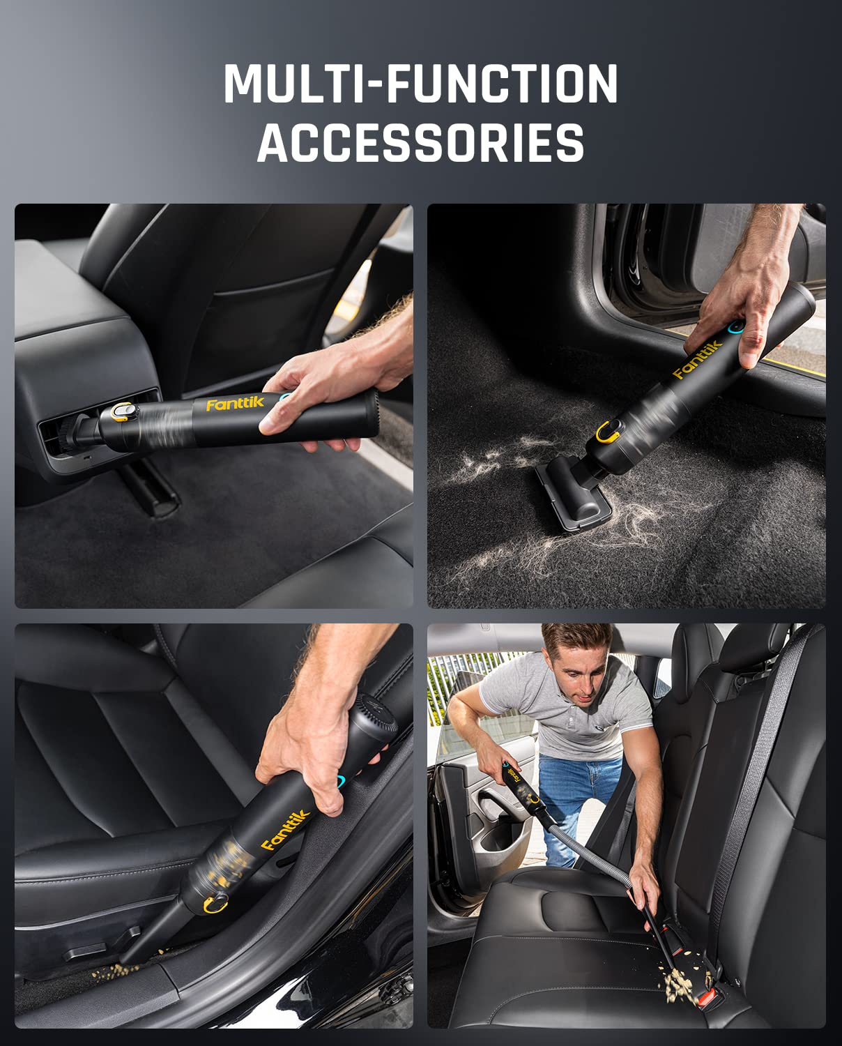 Fanttik V8 Mate Cordless Car Vacuum & E1 PRO Electric Screwdriver