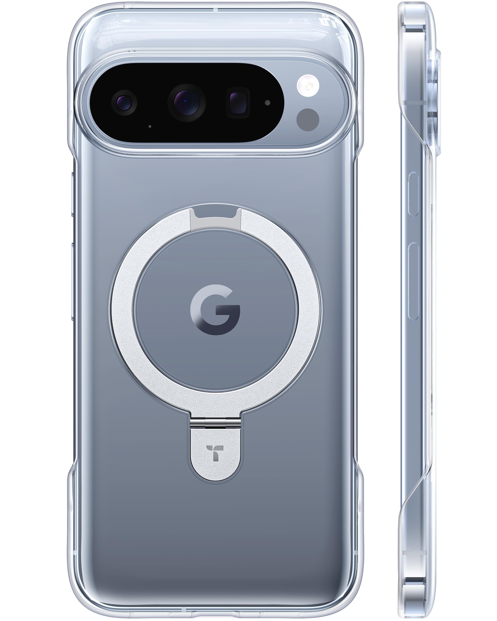 Photo 1 of TORRAS Slim for Google Pixel 10 Pro XL Case Clear, Fit for MagSafe, Open Edge Frame, Phone Case for Pixel 10 Pro XL with Stand, Ultra Thin Minimalist, Never Yellowing, Shockproof Corner Cover, Clear