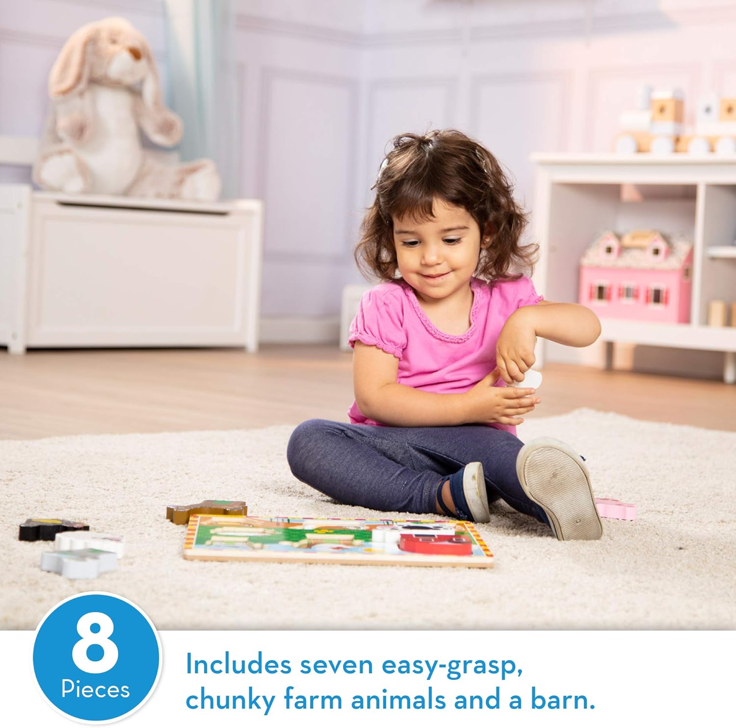 Melissa & Doug Farm Chunky Puzzle: Melissa & Doug: Toys & Games