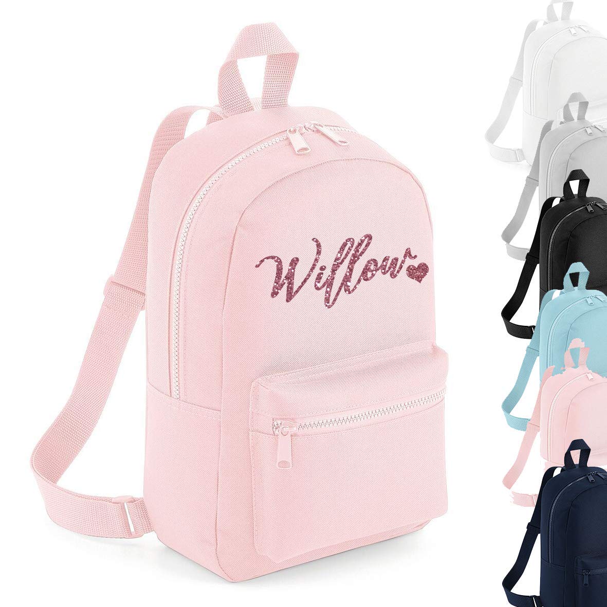 Personalised Signature Name Mini Backpack Rucksack Boys School bags