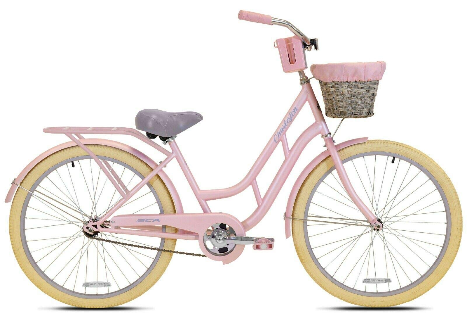 Buy Motorcycle 26 inch Ladies BCA Charleston Beach Cruiser Bike Pink