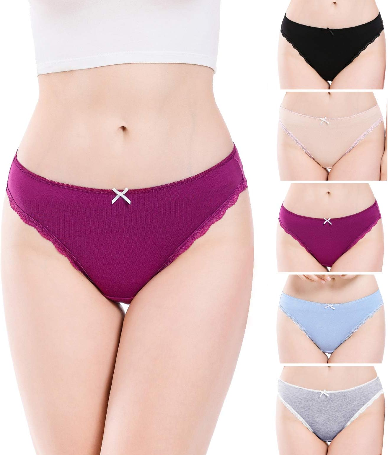 VOOKIIMO Cotton Bikini Womens Underwear