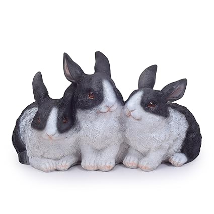 Wonderland Three Rabbits Decoration (Garden Decor, Home Decor, Gifting)