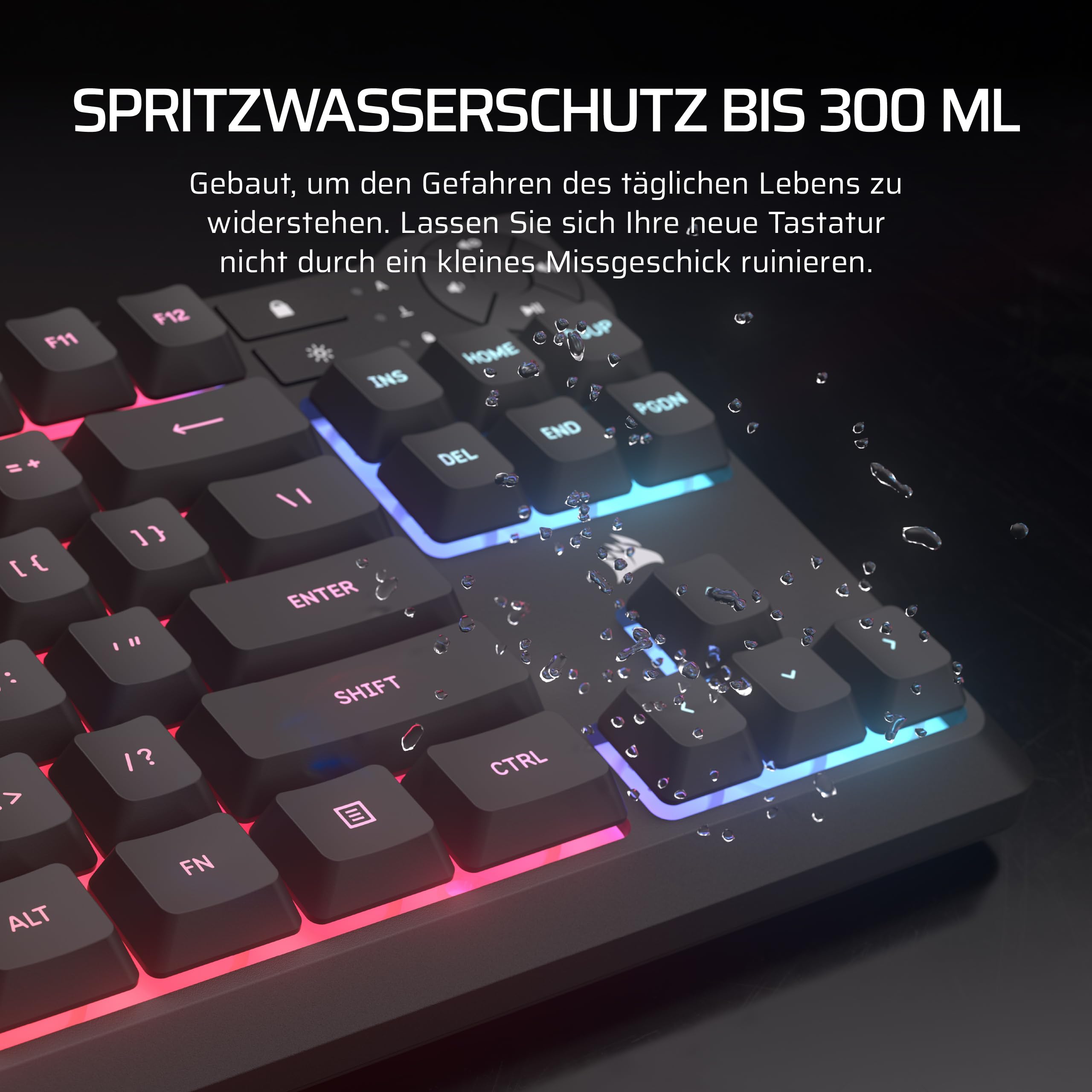 Corsair K55 CORE TKL RGB Tenkeyless Gaming-Tastatur – Schwarz 4