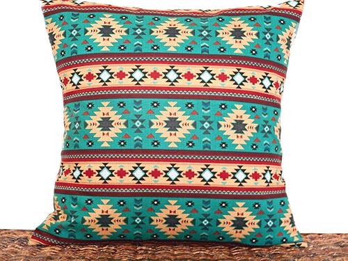 wallpapers Teal And Rust Throw Pillows teal southwestern pillow cover aztec