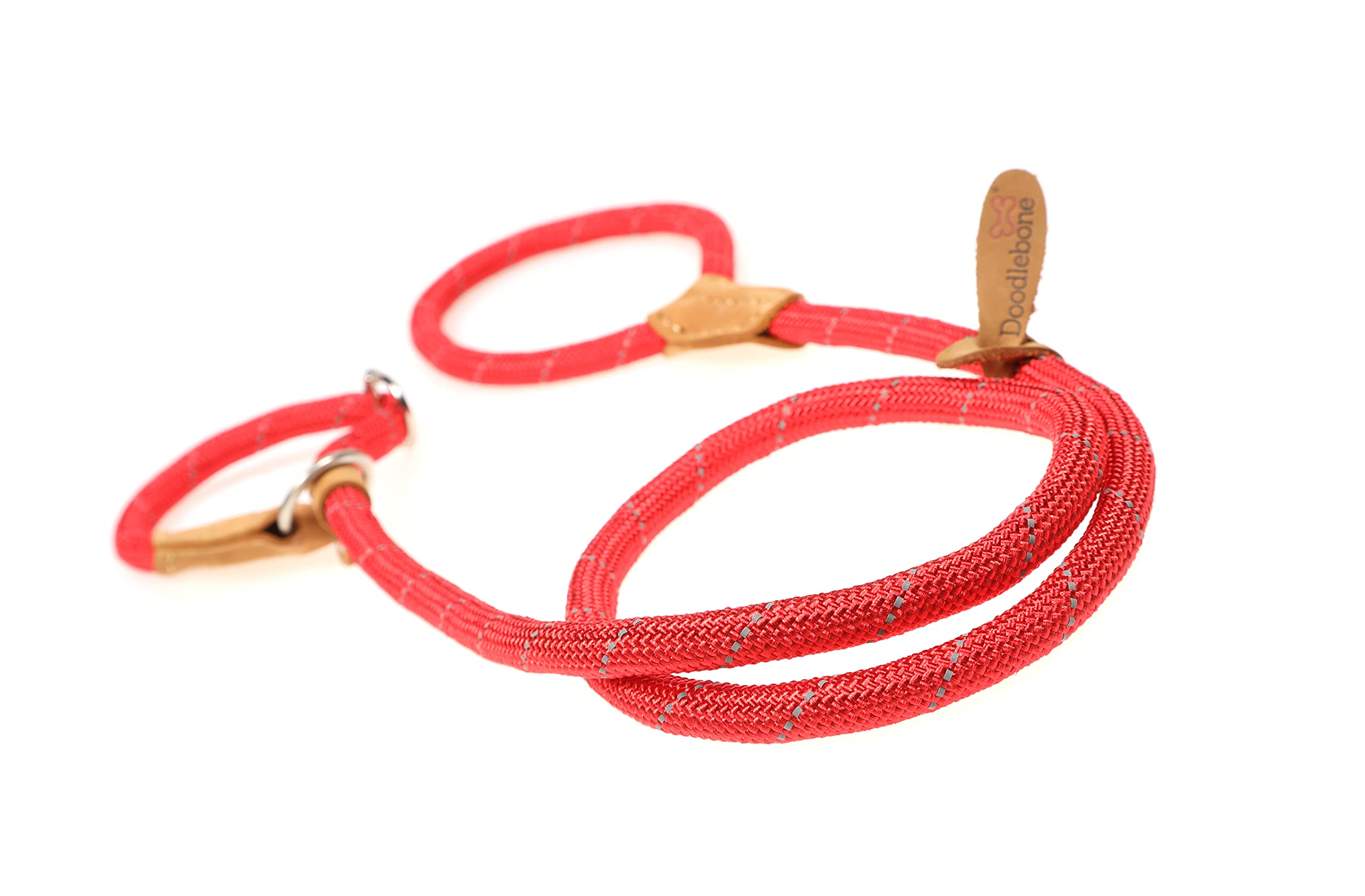 Doodlebone Slip Lead, Ruby, 12mm