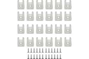 GYGhaoho 120 Pcs LED Light String Fixing Clips, Neon Mounting Clips with Screws Suitable for 8mm-10mm (0.32 inch-0.39 inch) Wide Strip Light