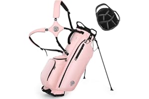STURDUM Golf Stand Bag, Lightweight Golf Bags with 7 Way Full-Length Dividers, 900D Weather-Resistant Farbic, Cooler Pockets, Ergonomic Adjustable Strap for Men Women