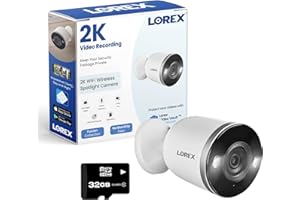 Lorex 2K Outdoor Wi-Fi Security Camera | Spotlight Deterrence | Person, Vehicle & Animal Detection | Color Night Vision | 2-W